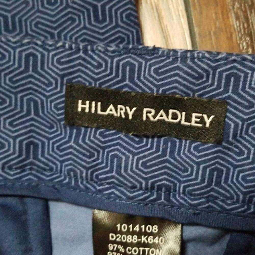 Hilary Radley Blue Abstract Slacks - Picture 5 of 6